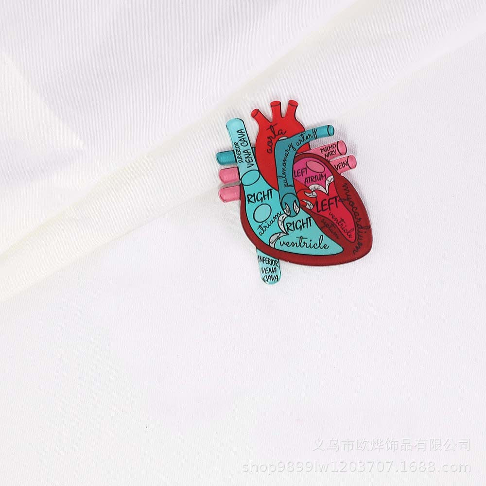 Wholesale 10PCS FlatBack Medical Acrylic Pin Accessories